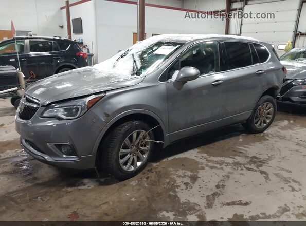 LRBFX2SAXKD042192 2019 BUICK ENVISION Gray Vista tres cuartos delantera izquierda