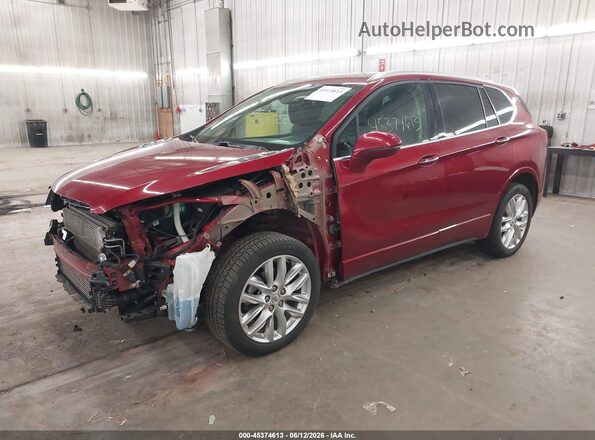 LRBFX3SX1KD146130 2019 BUICK ENVISION Red Vista tres cuartos delantera izquierda