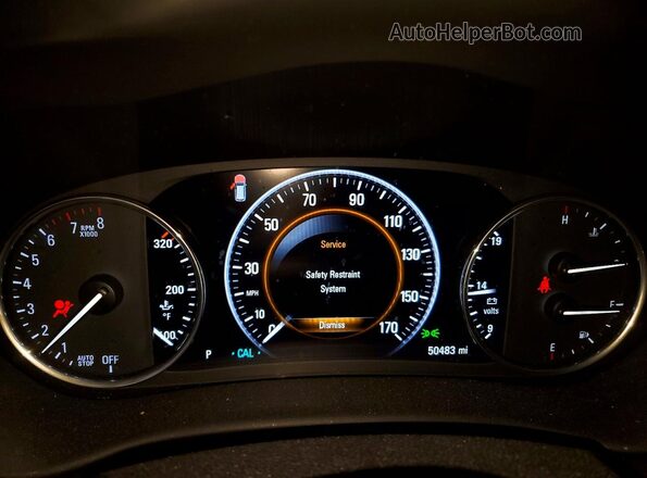 LRBFX3SX2KD141793 2019 BUICK ENVISION Black Instrument cluster view