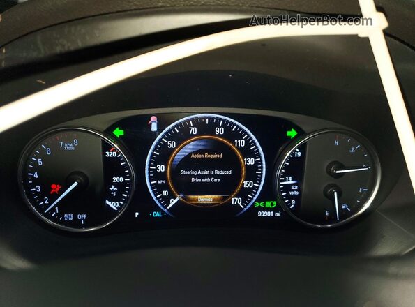 LRBFX4SX7KD033014 2019 BUICK ENVISION White Widok zestawu wskaźników