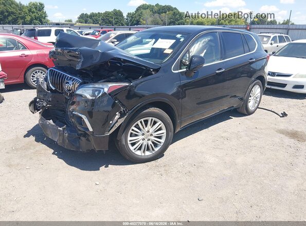 LRBFXASA0HD075737 2017 BUICK ENVISION Black წინა მარცხენა ხედი სამი მეოთხედიდან