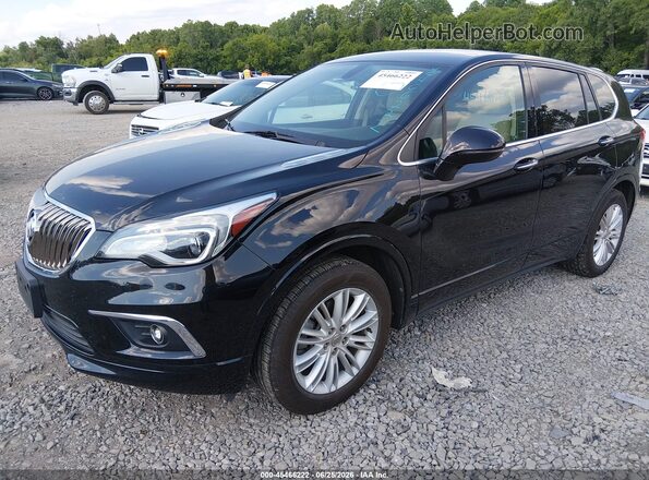 LRBFXASA0HD149920 2017 BUICK ENVISION Black წინა მარცხენა ხედი სამი მეოთხედიდან