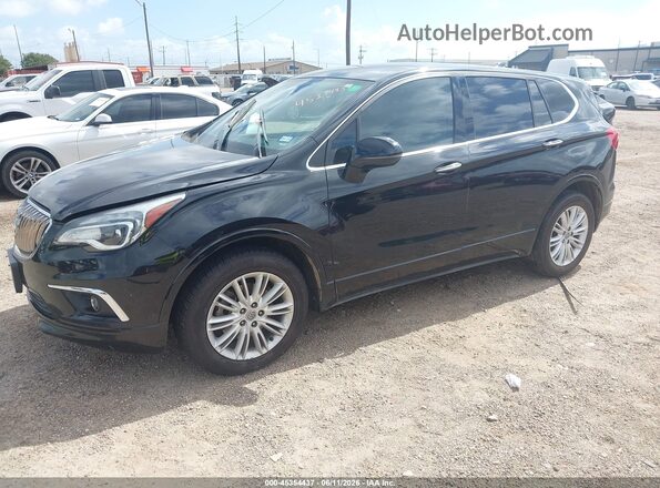 LRBFXASA4HD023091 2017 BUICK ENVISION Black წინა მარცხენა ხედი სამი მეოთხედიდან