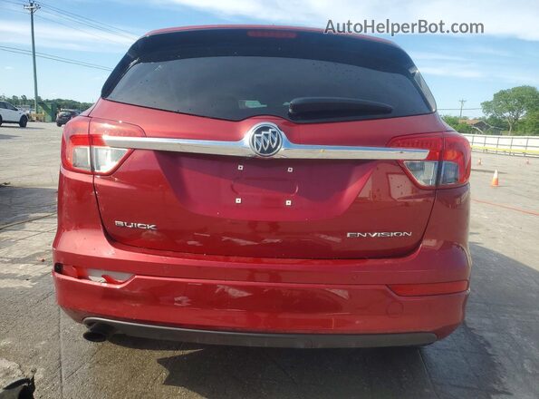 LRBFXASA5HD015517 2017 BUICK ENVISION Темно-бордовый Вид сзади