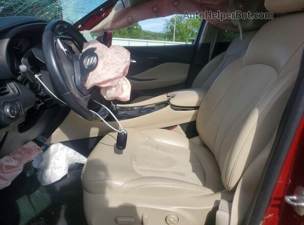 LRBFXASA5HD015517 2017 BUICK ENVISION Темно-бордовый Вид салона спереди