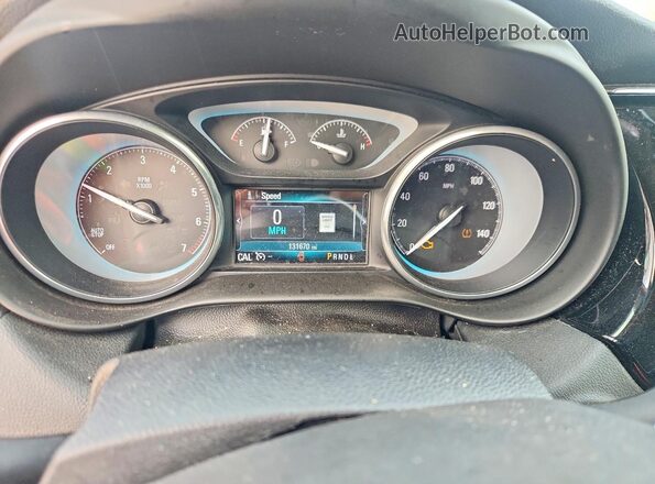 LRBFXBSA1HD002740 2017 BUICK ENVISION Black ხელსაწყოთა პანელის ხედი