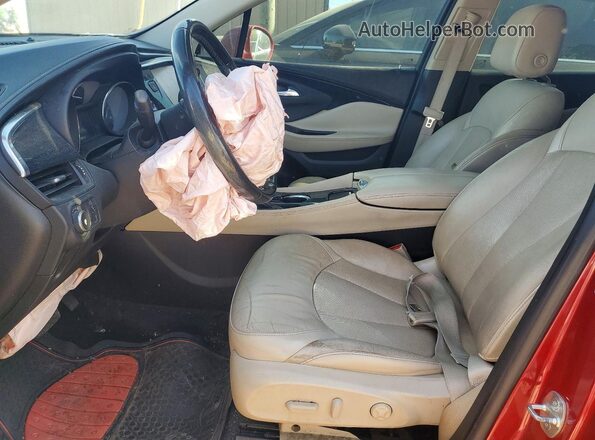 LRBFXBSA3HD069310 2017 BUICK ENVISION Red Front interior view