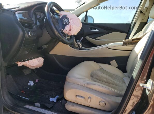 LRBFXBSA4LD229624 2020 BUICK ENVISION Brown Front interior view
