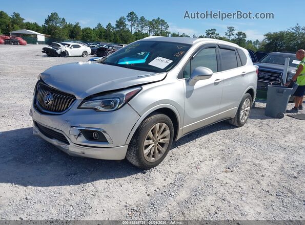 LRBFXBSA5HD216436 2017 BUICK ENVISION Silver Առջևի ձախ երեք քառորդ տեսարան