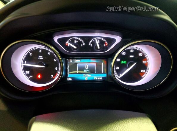 LRBFXBSA5LD227672 2020 BUICK ENVISION Black Instrument cluster view