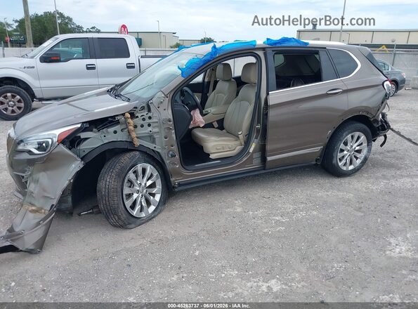 LRBFXBSA6HD042005 2017 BUICK ENVISION Brown Vista tres cuartos delantera izquierda