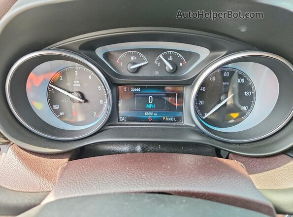 LRBFXBSA6HD154030 2017 BUICK ENVISION Black Instrument cluster view