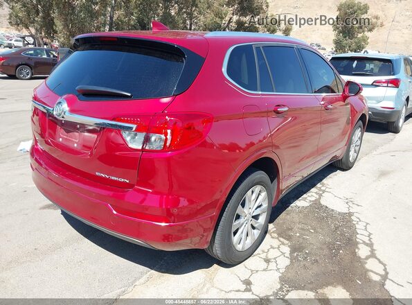 LRBFXBSA6HD242091 2017 BUICK ENVISION Red Rear right