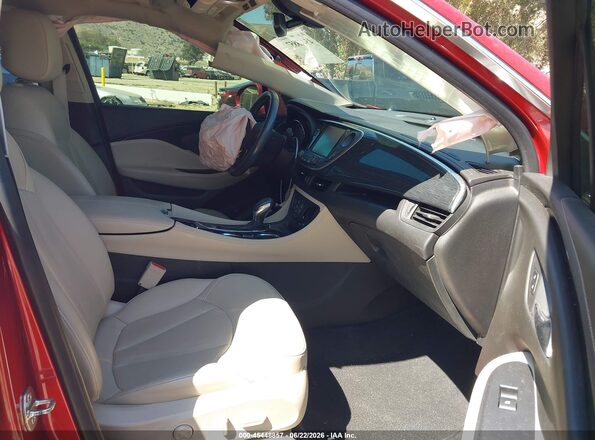 LRBFXBSA6HD242091 2017 BUICK ENVISION Red Front interior view