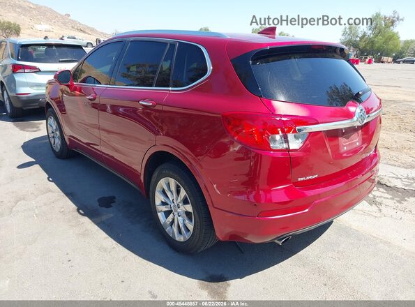 LRBFXBSA6HD242091 2017 BUICK ENVISION Red Rear left