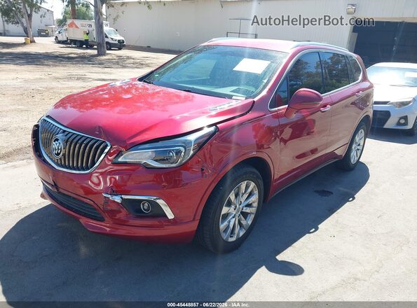 LRBFXBSA6HD242091 2017 BUICK ENVISION Red Front left