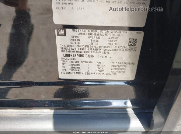 LRBFXBSA9HD103976 2017 BUICK ENVISION Beige Engine compartment view