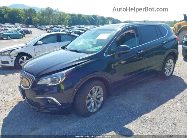 LRBFXBSA9HD154345 2017 BUICK ENVISION Black წინა მარცხენა ხედი სამი მეოთხედიდან