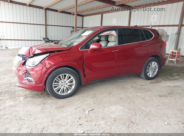 LRBFXBSA9JD008694 2018 BUICK ENVISION Red Front left
