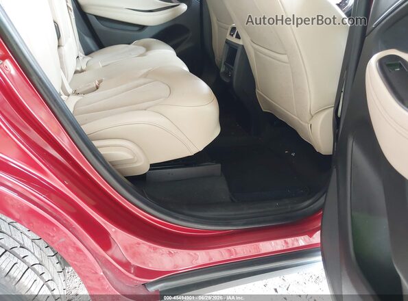 LRBFXBSA9JD008694 2018 BUICK ENVISION Red VIN sticker view