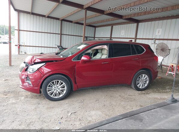 LRBFXBSA9JD008694 2018 BUICK ENVISION Red 360 interior view