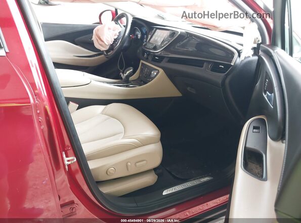 LRBFXBSA9JD008694 2018 BUICK ENVISION Red Front interior view