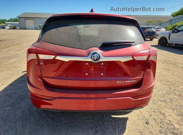 LRBFXBSA9KD058125 2019 BUICK ENVISION Red Rear view