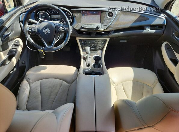 LRBFXBSA9KD058125 2019 BUICK ENVISION Red Dashboard view