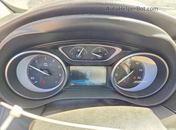 LRBFXBSA9KD058125 2019 BUICK ENVISION Red Instrument cluster view