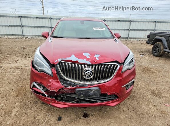 LRBFXBSAXHD073516 2017 BUICK ENVISION Burgundy Vista frontal