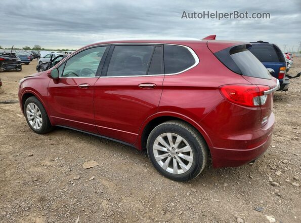 LRBFXBSAXHD073516 2017 BUICK ENVISION Burgundy Trasero izquierdo