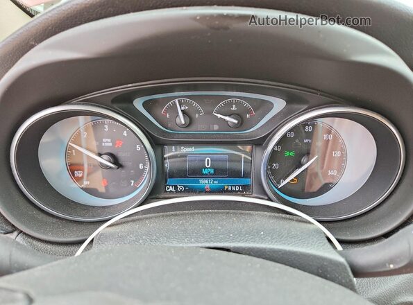 LRBFXBSAXHD073516 2017 BUICK ENVISION Burgundy Vista del cuadro de instrumentos