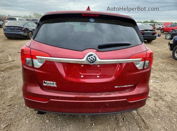 LRBFXBSAXHD073516 2017 BUICK ENVISION Burgundy Vista trasera
