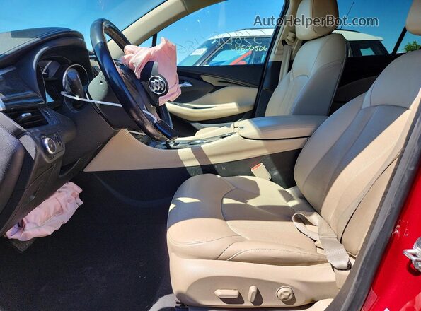 LRBFXBSAXHD073516 2017 BUICK ENVISION Burgundy Vista interior delantera