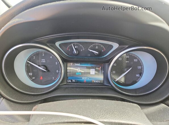 LRBFXBSAXHD125176 2017 BUICK ENVISION Black Instrument cluster view