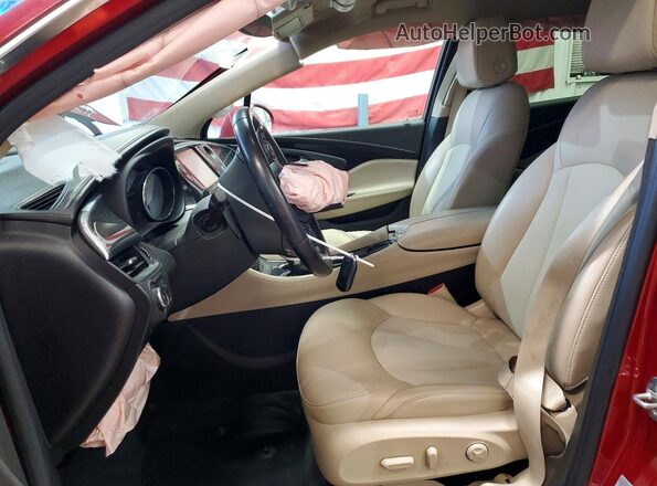 LRBFXCSA0JD004765 2018 BUICK ENVISION Maroon Вид салону спереду