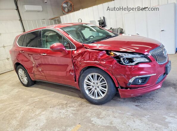 LRBFXCSA0JD004765 2018 BUICK ENVISION Maroon Передня права чверть