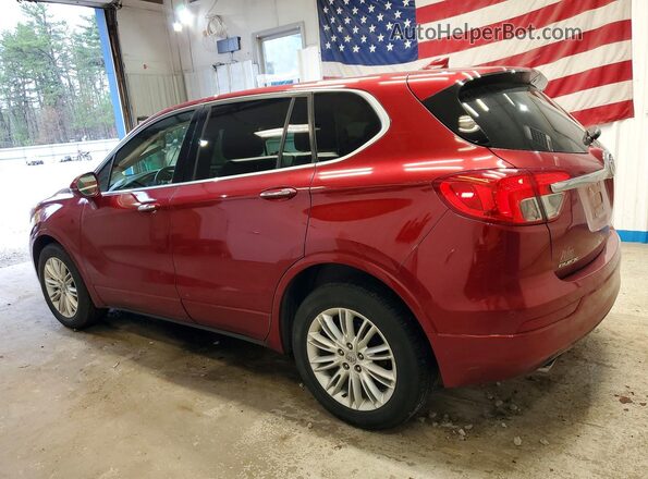 LRBFXCSA0JD004765 2018 BUICK ENVISION Maroon Задня ліва чверть