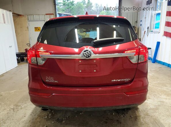 LRBFXCSA0JD004765 2018 BUICK ENVISION Maroon Вид ззаду