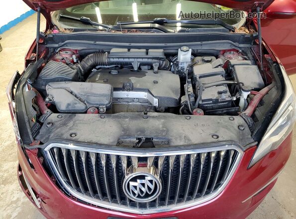 LRBFXCSA0JD004765 2018 BUICK ENVISION Maroon Вид підкапотного простору