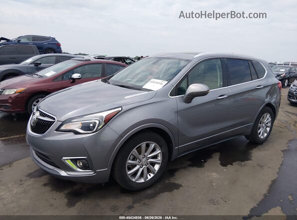 LRBFXCSA0KD025956 2019 BUICK ENVISION Silver Передня ліва чверть