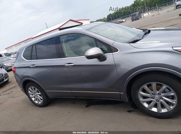 LRBFXCSA0KD025956 2019 BUICK ENVISION Silver Вид задньої частини салону