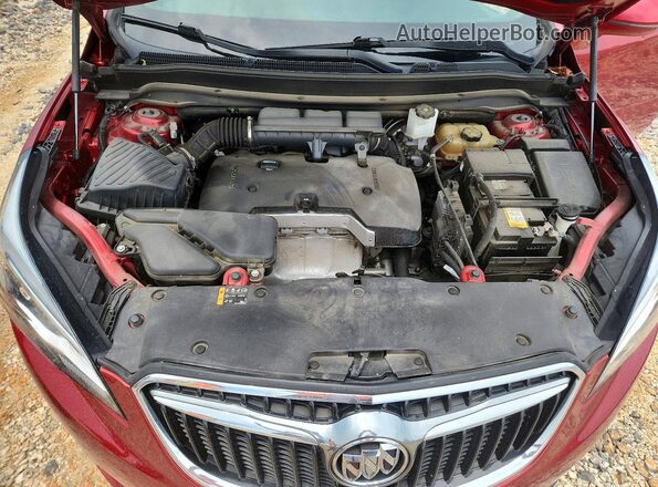 LRBFXCSA0LD112550 2020 BUICK ENVISION Red Вид задньої частини салону