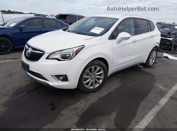 LRBFXCSA1LD061933 2020 BUICK ENVISION White Vista tres cuartos delantera izquierda
