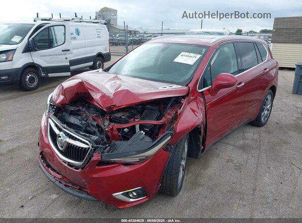 LRBFXCSA1LD124755 2020 BUICK ENVISION Maroon Առջևի ձախ երեք քառորդ տեսարան