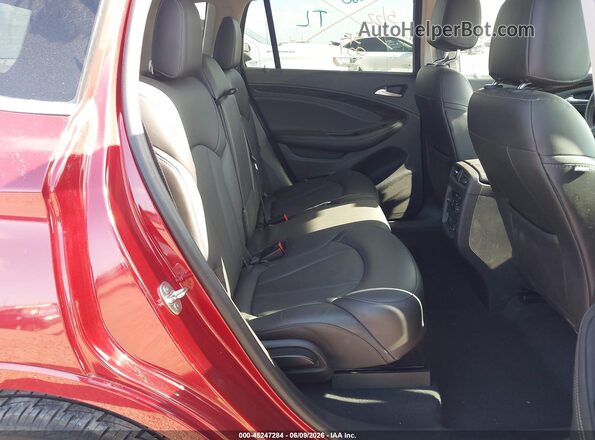 LRBFXCSA2KD000878 2019 BUICK ENVISION Burgundy VIN sticker view