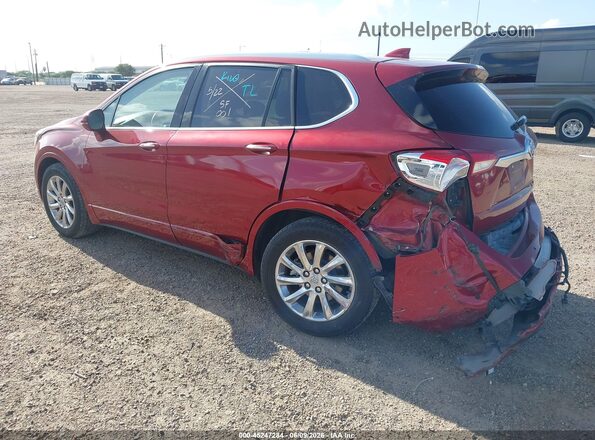 LRBFXCSA2KD000878 2019 BUICK ENVISION Burgundy Rear left