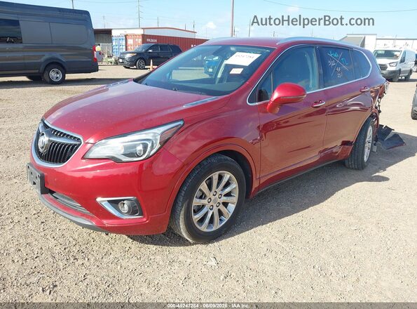 LRBFXCSA2KD000878 2019 BUICK ENVISION Burgundy Front left