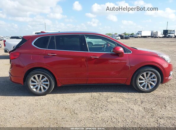 LRBFXCSA2KD000878 2019 BUICK ENVISION Burgundy 360 interior view