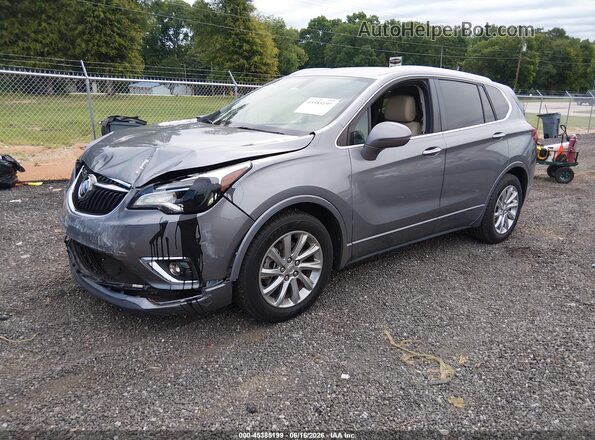 LRBFXCSA2KD009970 2019 BUICK ENVISION Gray Vista tres cuartos delantera izquierda